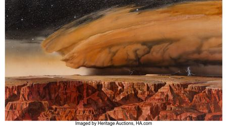 Red Cloud, from the NASA Mars Series, Late 1970 by Ren Wicks - Auction record, sale price, and art valuation. Compare with similar artists and explore comparable artworks.