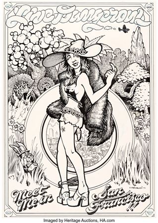 San Francisco Comic Book #4 Back Cover Original Art and Color Proof Sheet Group of 2 (San Francisco Comic Book Co., 1972-73) by Gary Hallgren - Auction record, sale price, and art valuation. Compare with similar artists and explore comparable artworks.
