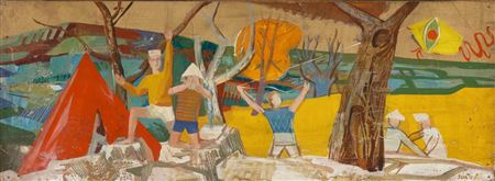 Sample artwork by Gabor Szinte (1928 - 2012), known for painting - View similar artists and auction records