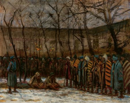 Sample artwork by Laszlo Mednyanszky (1852 - 1919), known for landscape, portrait and figure painting - View similar artists and auction records