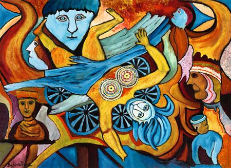 Destinies, People by Janos Balazs - Auction record, sale price, and art valuation. Compare with similar artists and explore comparable artworks.