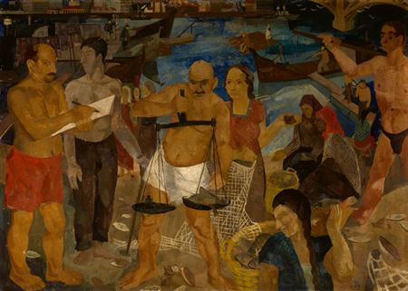 Market in Szolnok, 1935 by Gyula Marosan - Auction record, sale price, and art valuation. Compare with similar artists and explore comparable artworks.
