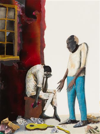 Brothers Keeper by Benny Andrews - Auction record, sale price, and art valuation. Compare with similar artists and explore comparable artworks.