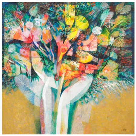 Flowers by Mauro Malang Santos - Auction record, sale price, and art valuation. Compare with similar artists and explore comparable artworks.