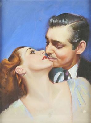 "Clark Gable by Charles E Rubino - Auction record, sale price, and art valuation. Compare with similar artists and explore comparable artworks.