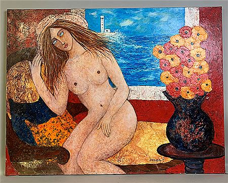 Sample artwork by Delhia Sorkine (Born 1960), known for painting - View similar artists and auction records