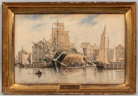 Sheathing, New Bedford, Massachusetts by Frederic Cozzens - Auction record, sale price, and art valuation. Compare with similar artists and explore comparable artworks.