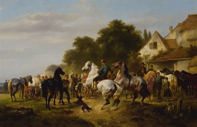 The Horse Fair by Wouterus Verschuur I - Auction record, sale price, and art valuation. Compare with similar artists and explore comparable artworks.