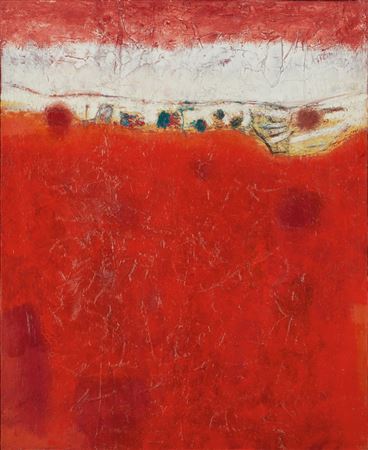 The Red Bank by Lawrence Calcagno - Auction record, sale price, and art valuation. Compare with similar artists and explore comparable artworks.