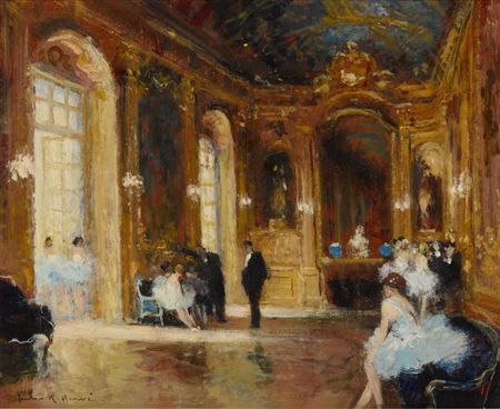 Ballerines au foyer by Jules Rene Herve - Auction record, sale price, and art valuation. Compare with similar artists and explore comparable artworks.