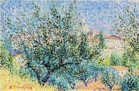 The village of Saint Paul de Vence by Serge Mendjisky - Auction record, sale price, and art valuation. Compare with similar artists and explore comparable artworks.