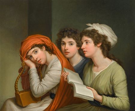 Sample artwork by Hugh Douglas Hamilton (1739 - 1808), known for aristocratic portrait and narrative painting - View similar artists and auction records