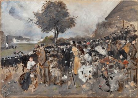 Souvenir de Chantilly by Jean-Louis Forain - Auction record, sale price, and art valuation. Compare with similar artists and explore comparable artworks.