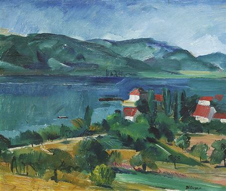 Dorf am See by Karl Dillinger - Auction record, sale price, and art valuation. Compare with similar artists and explore comparable artworks.