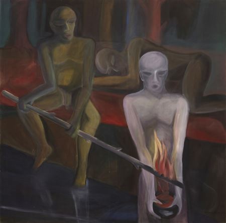 Fackel by Josef Felix Muller - Auction record, sale price, and art valuation. Compare with similar artists and explore comparable artworks.