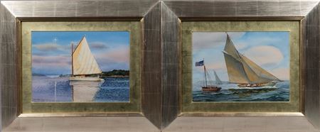 The Vigilant, and Becalmed(2) by Frederick Kubitz - Auction record, sale price, and art valuation. Compare with similar artists and explore comparable artworks.