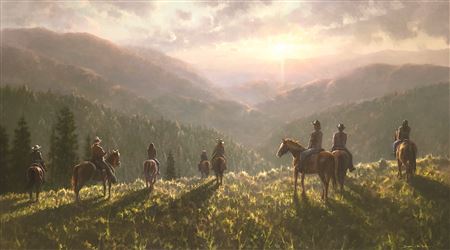Where the Cowgirls Ride Away by Brooke Wetzel - Auction record, sale price, and art valuation. Compare with similar artists and explore comparable artworks.
