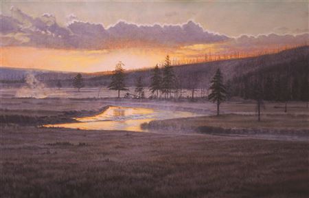 The Silence of Dawn by Gary Johnson - Auction record, sale price, and art valuation. Compare with similar artists and explore comparable artworks.