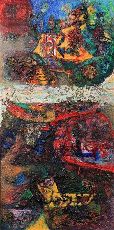 "Greening of a Moment, 1956 - '58" by Ben L Culwell - Auction record, sale price, and art valuation. Compare with similar artists and explore comparable artworks.