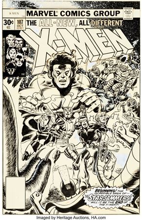 Dave Cockrum X-Men #107 Cover Imperial Guard and Starjammers Original Art (Marvel, 1977) by Dave Cockrum - Auction record, sale price, and art valuation. Compare with similar artists and explore comparable artworks.