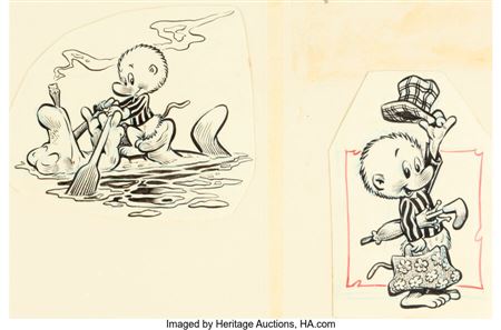Walt Kelly Pogo Front and Back Cover Original Art (Simon and Schuster, 1951) by Walt Kelly - Auction record, sale price, and art valuation. Compare with similar artists and explore comparable artworks.