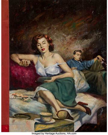 Part-Time Wife, paperback cover, 1953 by Lou Marchetti - Auction record, sale price, and art valuation. Compare with similar artists and explore comparable artworks.
