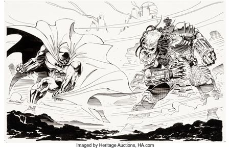 Sample artwork by Andy (Andrew) Kubert (Born 1962), known for comic book illustration, teaching - View similar artists and auction records