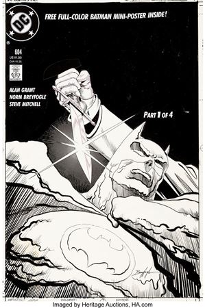 Sample artwork by Norm Breyfogle (Born 1960), known for comic llustration - View similar artists and auction records
