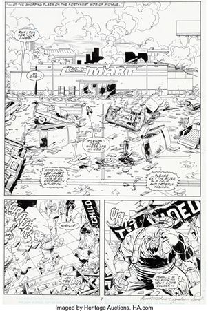 Jackson "Butch" Guice and Dennis Rodier Action Comics #684 Story Page 7 Doomsday Original Art (DC, 1992) by Jackson Guice - Auction record, sale price, and art valuation. Compare with similar artists and explore comparable artworks.