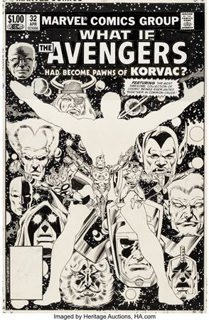 What If? #32 Cover Original Art (Marvel, 1982) by Bob Layton - Auction record, sale price, and art valuation. Compare with similar artists and explore comparable artworks.