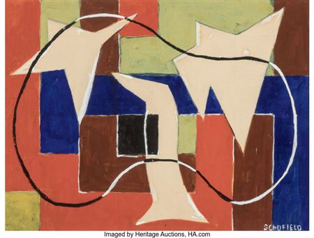 Sample artwork by Flora Itwin Schofield (1873 - 1960), known for genre, figure, sculptor, block printer - View similar artists and auction records
