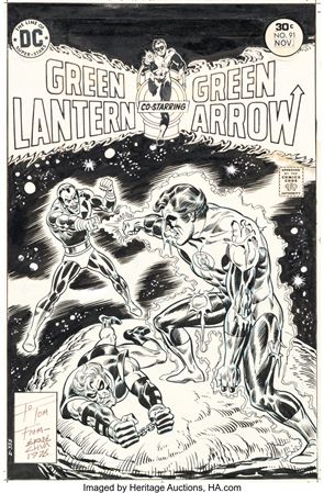 Ernie Chan and Frank Giacoia Green Lantern/Green Arrow #91 Cover Original Art (DC, 1976) by Ernie Chan - Auction record, sale price, and art valuation. Compare with similar artists and explore comparable artworks.
