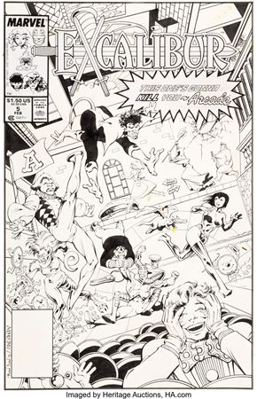 Alan Davis and Paul Neary Excalibur #5 Cover Original Art (Marvel, 1989) by Alan Davis - Auction record, sale price, and art valuation. Compare with similar artists and explore comparable artworks.