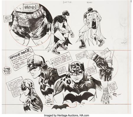 Paul Pope - Batman Year: 100 Model Sheet Original Art (2006) by Paul Pope - Auction record, sale price, and art valuation. Compare with similar artists and explore comparable artworks.