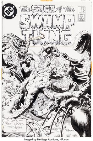 Tom Yeates The Saga of Swamp Thing #22 Cover Original Art (DC, 1984) by Tom Yeates - Auction record, sale price, and art valuation. Compare with similar artists and explore comparable artworks.
