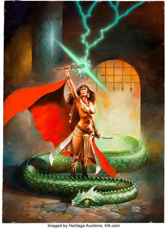 Clyde Caldwell Epic Illustrated #27 Cover Original Art (Marvel, 1984) by Clyde Caldwell - Auction record, sale price, and art valuation. Compare with similar artists and explore comparable artworks.