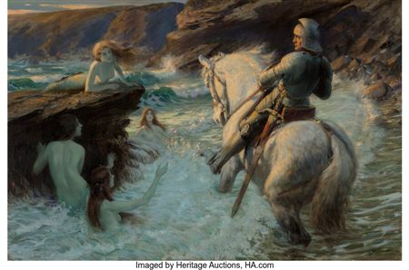 The enchanted shore by Rowland Wheelwright - Auction record, sale price, and art valuation. Compare with similar artists and explore comparable artworks.