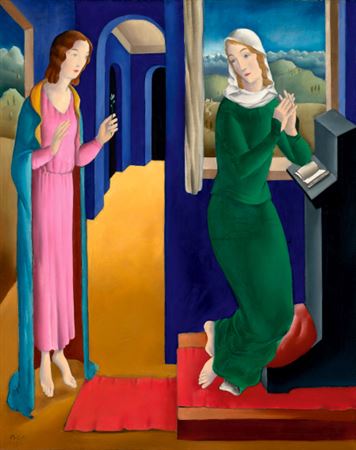 Annunciation, 1930 by Pal C Molnar - Auction record, sale price, and art valuation. Compare with similar artists and explore comparable artworks.