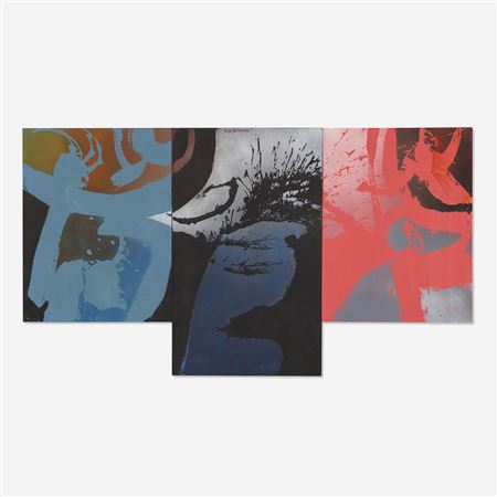 Tri-Passage (triptych) by Syd Solomon - Auction record, sale price, and art valuation. Compare with similar artists and explore comparable artworks.