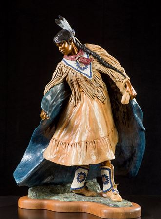 Sample artwork by Marie Barbera (Born 1936), known for indian figurative sculpture - View similar artists and auction records