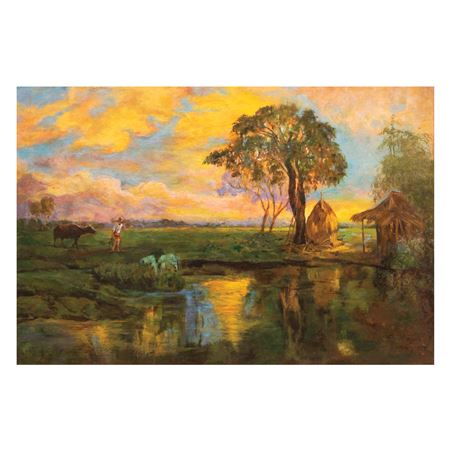 Sample artwork by Teodoro Pascual Buenaventura (1863 - 1950), known for classical realist genre, still life and landscape painting - View similar artists and auction records