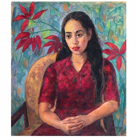 Sample artwork by Victorio Edades (1895 - 1985), known for modernist painting - View similar artists and auction records