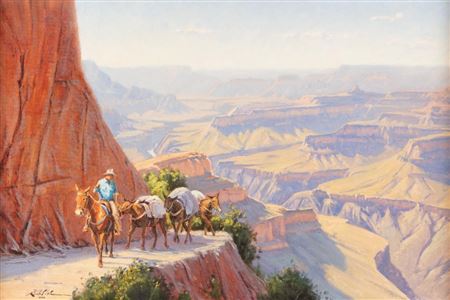 Packer Grand Canyon by Kimbal Warren - Auction record, sale price, and art valuation. Compare with similar artists and explore comparable artworks.