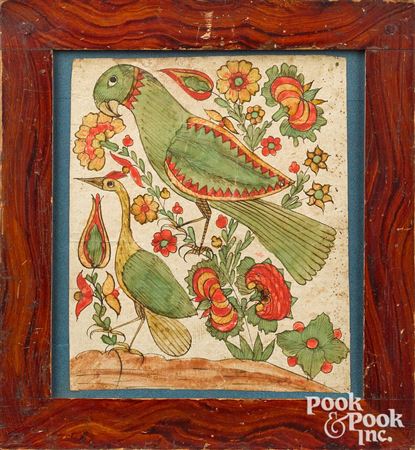 Sample artwork by Johann Henrich Otto (fl.1762 - 1797), known for fraktur motifs - View similar artists and auction records
