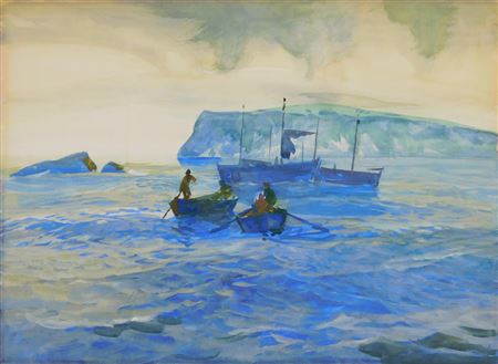 Bonaventure Island by Frank Nelson Wilcox - Auction record, sale price, and art valuation. Compare with similar artists and explore comparable artworks.
