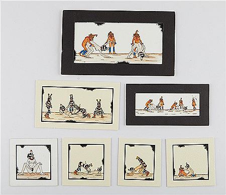 Erotic Hopi Paintings (7) by Edgar Sumatzkuku - Auction record, sale price, and art valuation. Compare with similar artists and explore comparable artworks.