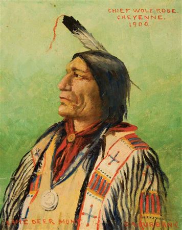 "Standing Soldier, Sioux 1899 and Chief Wolf Robe, Cheyenne 1900 (2)"