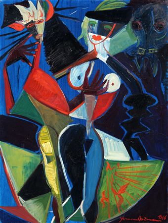 Sample artwork by Hermann Naumann (Born 1930), known for painting, graphics, illustration, sculpture - View similar artists and auction records