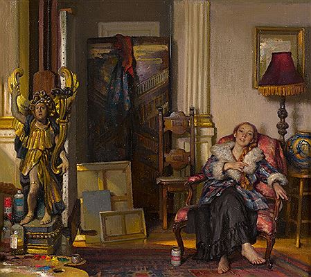 Gramercy Studio by Nelson Shanks - Auction record, sale price, and art valuation. Compare with similar artists and explore comparable artworks.