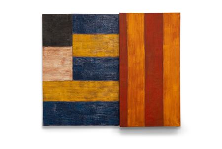 Sample artwork by Sean Scully (Born 1945), known for geometric abstraction-stripes - View similar artists and auction records